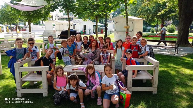 Posljednjeg dana škole u Boho parku klinci su bili počašćeni sladoledom/Foto: Snježana Kranželić