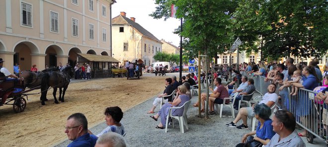 Velik broj građana došao je pogledati svečanu povorku i dolazak carice/Foto: Martina Čapo