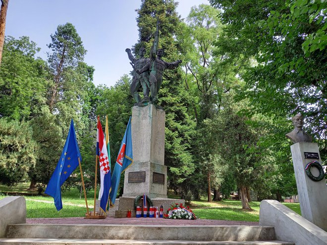 Spomenik poginulim borcima NOB-a tijekom II. svjetskog rata u parku Antuna Jankovića/Foto: Daria Marković
