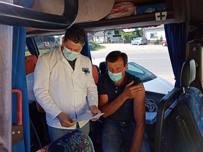 Počelo cijepljenje u COVID autobusu/ Foto: Deni Marčinković
