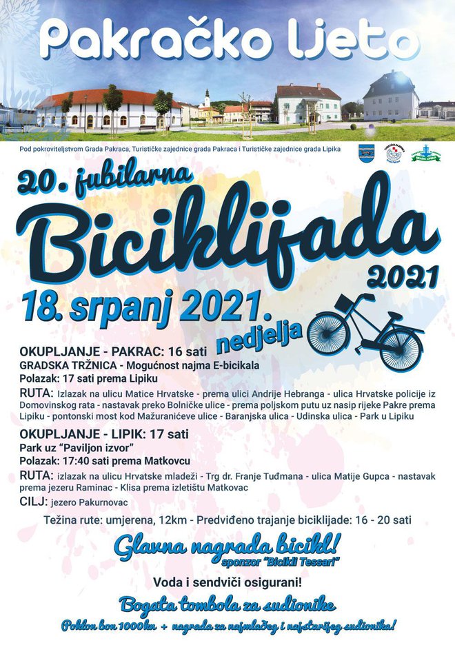 Plakat za ovogodišnju tradicionalnu biciklijadu