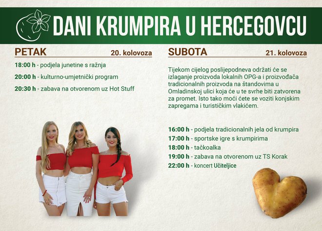 <p>Dani krumpira u Hercegovcu plakat/ Foto: Općina Hercegovac</p>
