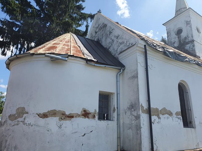 <p>Velika šteta na crkvici u Kostanjevcu/Foto: BBŽ</p>
