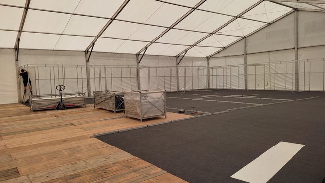 <p>Izložbeni šator bit će veličine 1000 kvadrata/ Foto: Deni Marčinković</p>
