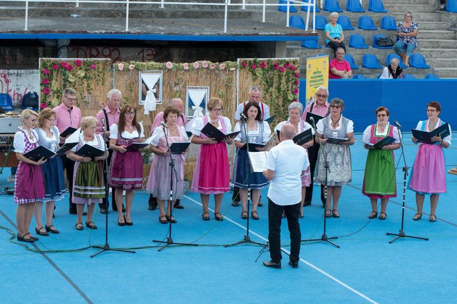 <p>Nastup pjevačkog zbora Edelweiss koji djeluje u sklopu udruge Nijemaca i Austrijanaca Sirač/Foto: Predrag Uskoković</p>
