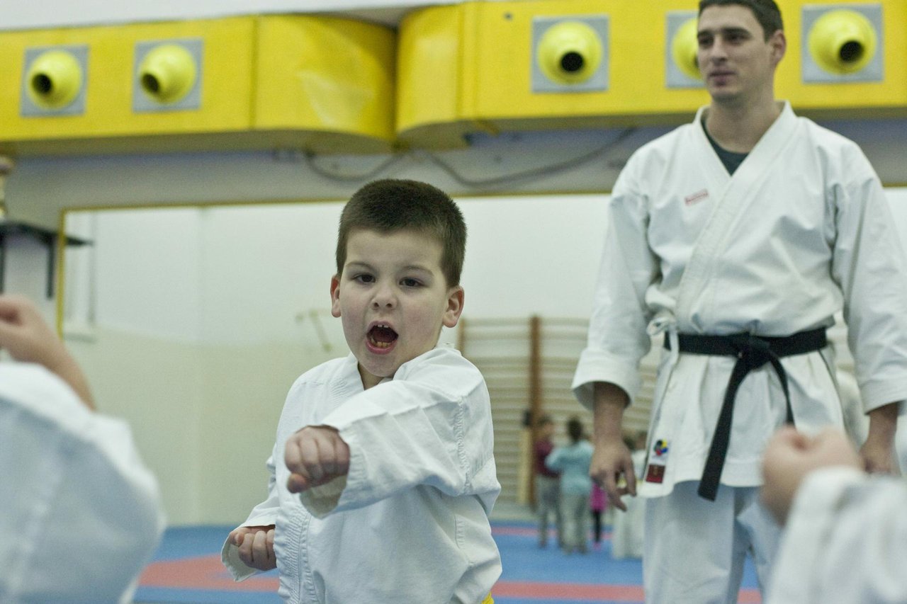 Fotografija: Karate je iznimno koristan sport za djecu jer im podiže samopouzdanje/ Foto: Jakov Prkić/Cropix (ilustracija)
 
