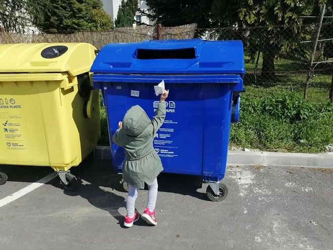 Djeca su naučila i kako razvrstavati otpad/Foto: DV Vladimir Nazor Daruvar
