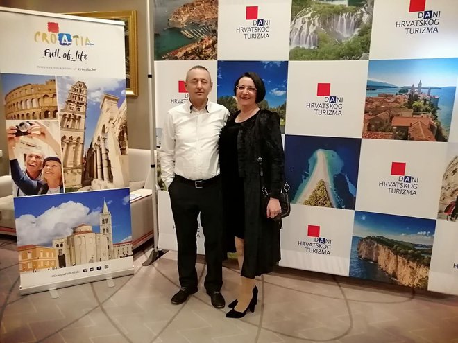 Supružnici Balja u Hotelu Sheraton u Dubrovniku prije dodjele nagrada/Foto TZ S. Moslavina
