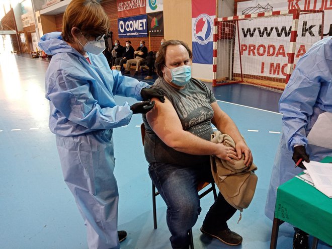 U Dvorani europskih prvaka i ranije je bio organiziran punkt za cijepljenje protiv korona virusa/ Foto: Deni Marčinković
