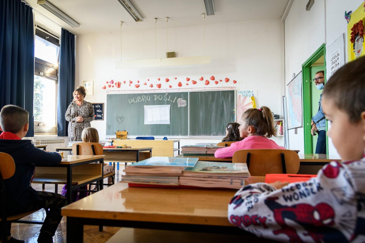 Fotografija: Učenici osnovnih škola u Bjelovaru ponovo će nastavu pohađati u školi/Foto: Niksa Stipanicev/CROPIX (Ilustracija)

