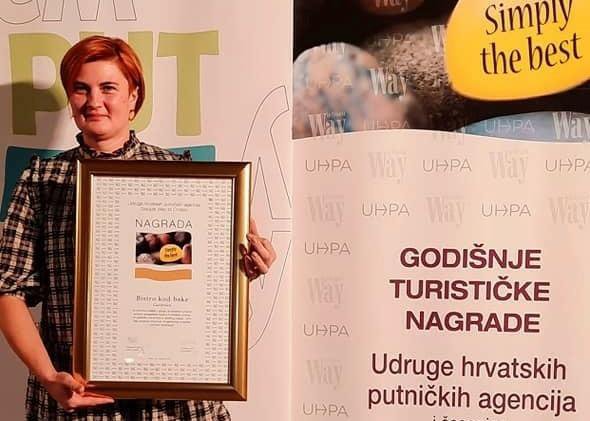 Fotografija: Za 2020. u kategoriji Ugostiteljski objekti nagrađen je Bistro kod bake iz Garešnice, dok je TZ Bilogora Bjelovar dobila nagradu za promotivne sadržaje na društvenim mrežama/Foto: TZ Bilogora Bjelovar
