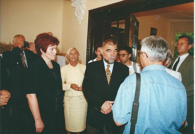 Sa Stadašnjim predsjednikom Stipom Mesićem 2000. godine na svečanosti Dożynki/ Foto: Privatni album
