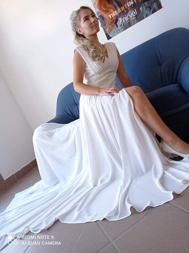 Veronika u jednom od predivnih modela vjenčanica/Foto: Privatni album
