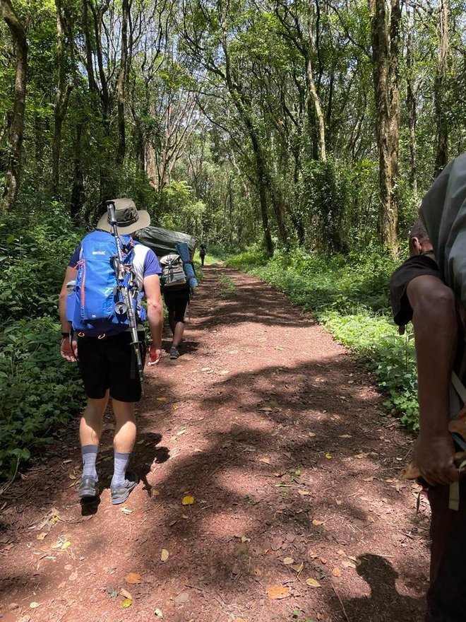 Prvi dan Machame rute - hodanje kroz džunglu/Foto: Privatni album
