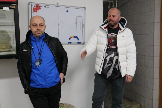 Trener Nebojša Gostimir i predsjednik NK Hajduk Pakrac/Foto: Pakrački list
