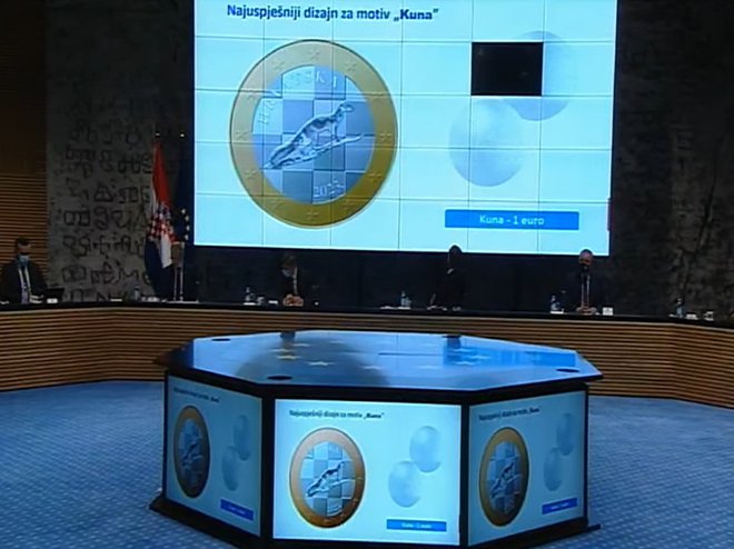 Predstavljanje hrvatskih kovanica eura/Foto: Twitter Vlade RH

