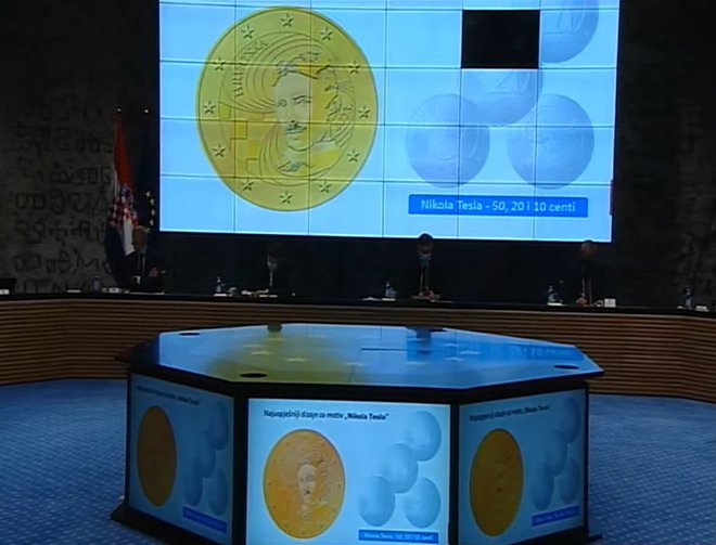 Predstavljanje hrvatskih kovanica eura/Foto: Twitter Vlade RH
