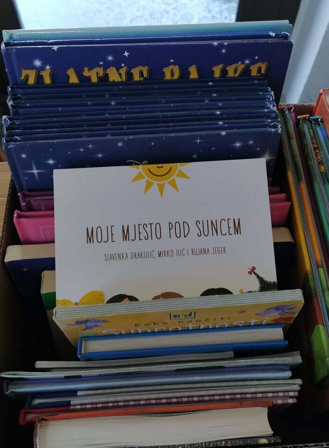Dio prikupljenih knjiga razveselit će mališane u Lekeniku/Foto: HKČ Đuro Sudeta Garešnica
