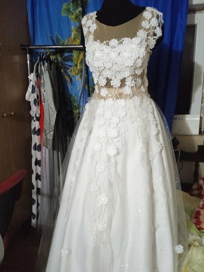 Najnoviji model vjenčanice koji Silvija upravo završava/Foto: Privatni album
