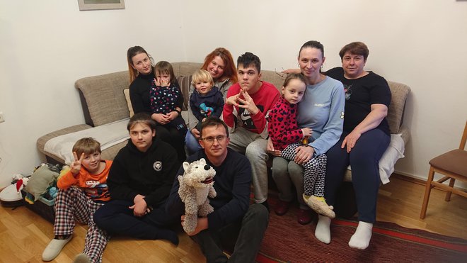 Obitelj Matijević i njihovi ukrajinski prijatelji i rođaci/Foto: Mario Barać
