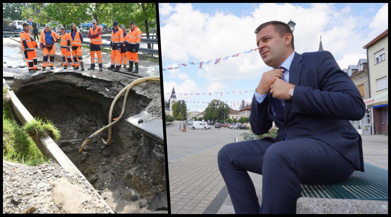 Fotografija: Gradonačelnik Dario Hrebak kaže kako Bjelovar zbog obnove vodovodne mreže neće imati problema kao Zagreb /Foto: MojPortal.hr, Goran Mehkek/CROPIX
