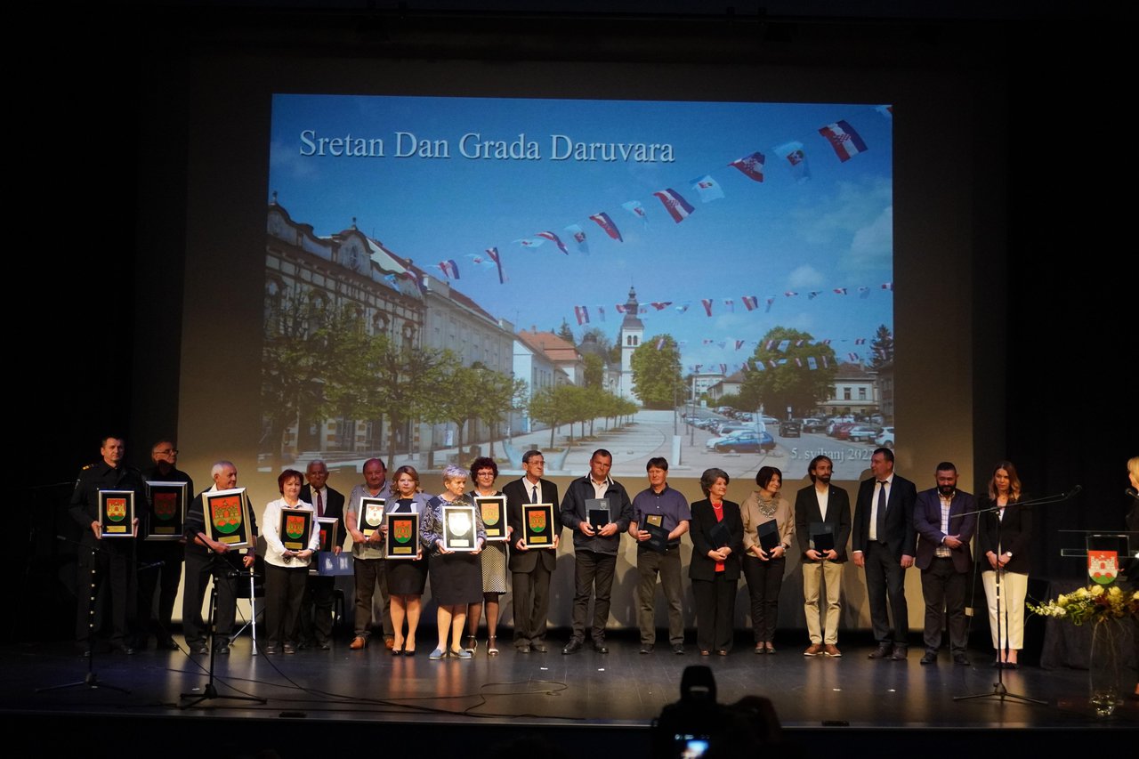 Fotografija: Ovogodišnji laureati, ljudi koji su svojim radom doprinijeli razvoju Grada/Foto: Nikica Puhalo/MojPortal.hr
