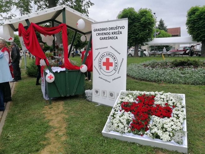 Cvjetna instalacija Crvenog križa /Foto: Janja Čaisa
