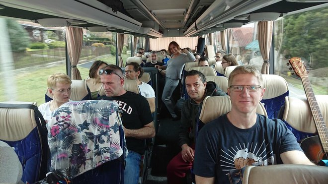 Atmosfera u autobusu bila je odlična/Foto: Mario Barać
