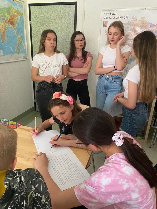 Učenici su komunicirali na češkom jeziku/Foto: Gimnazija Daruvar
