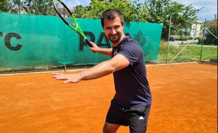 Fotografija: Boris Dragičević jedan je od sjajnih daruvarskih tenisača/Foto: HATK Daruvar
