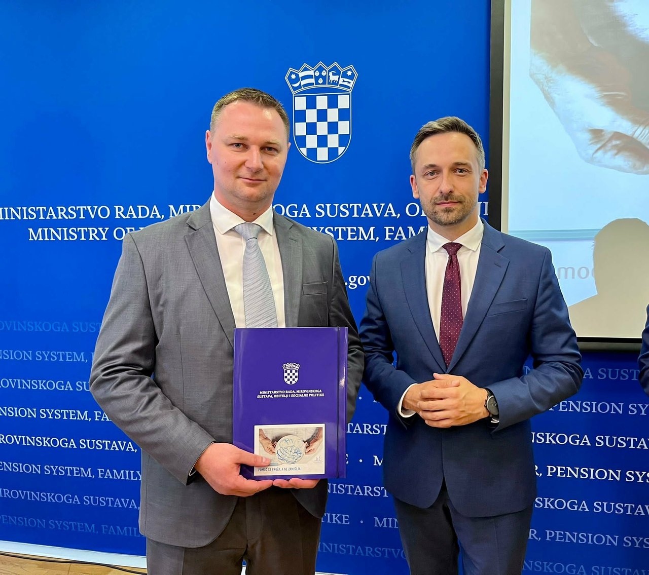 Fotografija: Župan marušić i ministar Piletić/ Foto: BBŽ

