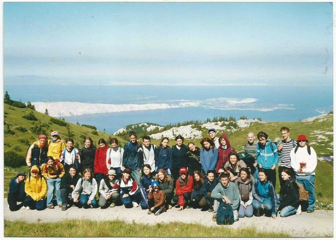 Izlet s gimnazijalcima na Velebit 2000 godine / Foto: arhiva Ljubica Čubrilović
