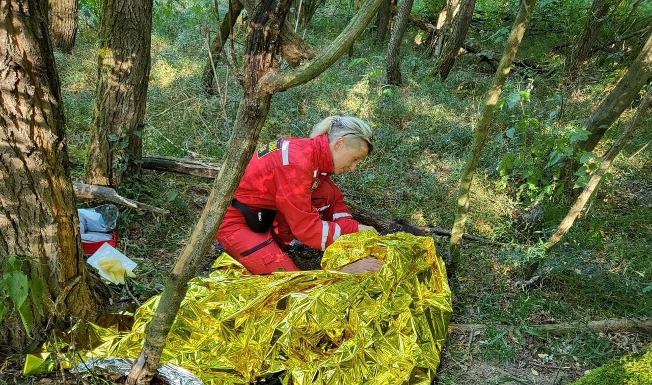 Fotografija: Žena je pronađena u šumi kod Kukunjevca/Foto: HGSS Stanica Požega
