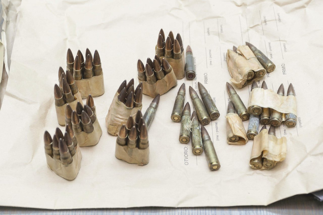 Fotografija: Više od 150 komada streljiva pronađeno je jučer u Bijeloj/Foto: Srecko Niketic/CROPIX (Ilustracija)
