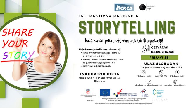 U Inkubatoru ideja doznajte sve o Storytellingu - naučite ispričati priču o sebi, svom proizvodu i tvrtci/Foto: Inkubator ideja
