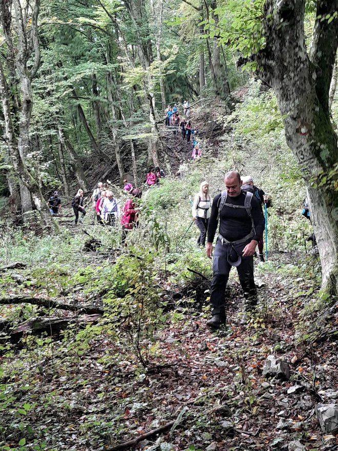 Planinari su prošli i stazu od od Stančevca do vidikovca Glamačine/Foto: Branka Kužilek
