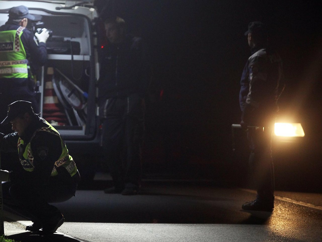 Fotografija: Policija radi očevid na mjestu nesreće/Foto: Srećko Niketić/CROPIX (ilustracija)
