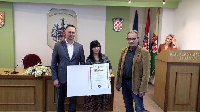 Diplome su uručili župan Marušić i predsjednik OK BBŽ Goran Grgić/ Foto: Deni Marčinković
