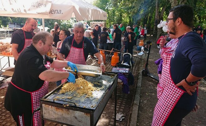 Za doručak je služena kajgana od 800 jaja, s ve je vodio chef Toplica Lipik Alen Tutić/Foto: Mario Barać/MojPortal.hr
