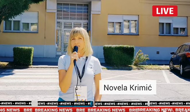 Danijela Marić kao voditeljica Novela Krimić/Foto: Screenshot
