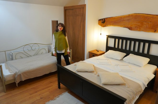Sobe na OPG-u Jareš uređene su u rustikalnom stilu/Foto: Nikica Puhalo/MojPortal.hr
