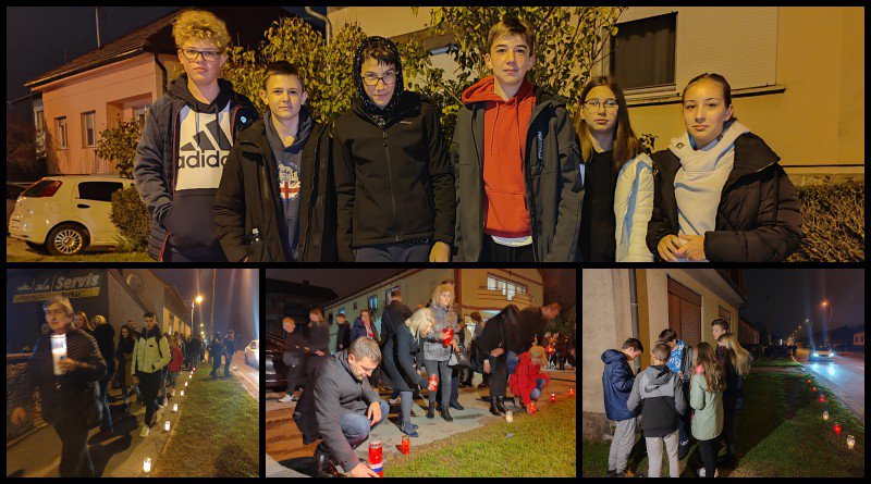 Fotografija: Paljenjem lampaša Bjelovarčani u Vukovarskoj ulici odali počast žrtavama VukovaraFoto: Martina Čapo
