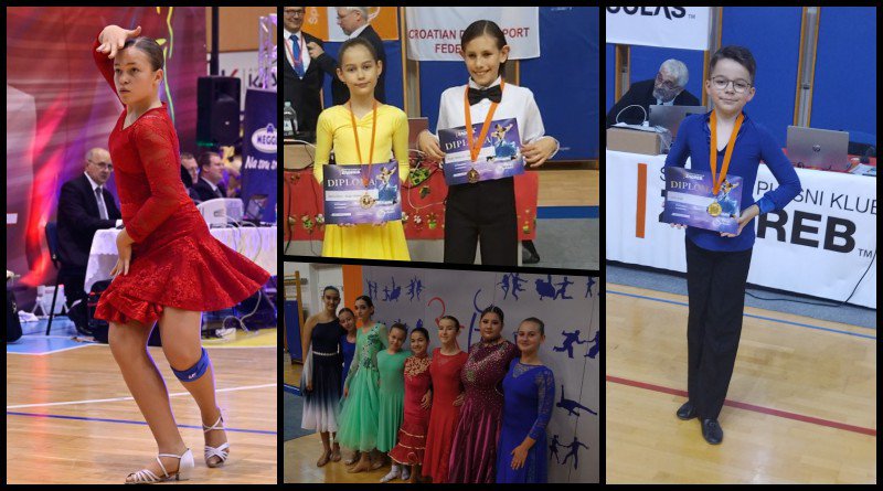 Fotografija: Članovi Plesnog kluba H-8, sudjelovali su na bodovnom turniru u Zagrebu s kojega su se vratili bogatiji za čak 16 medalja/Foto: Dragutin Hubak
