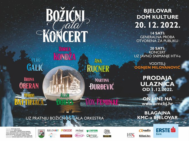 Plakat/ Foto: Božićni gala koncert
