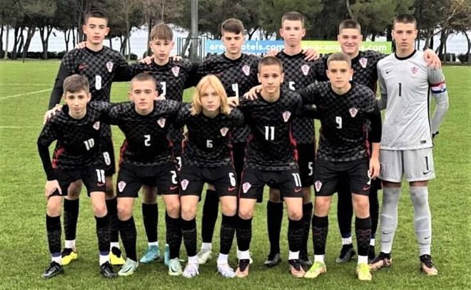 Matej je u Medulinu odigrao svoju prvu utakmicu za hrvatsku reprezentaciju/ Foto: Privatni album

 