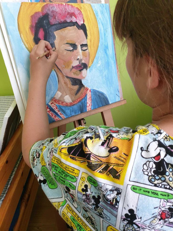 Mlada Bjelovarčanka obožava slikati portrete/Foto: Privatni album
