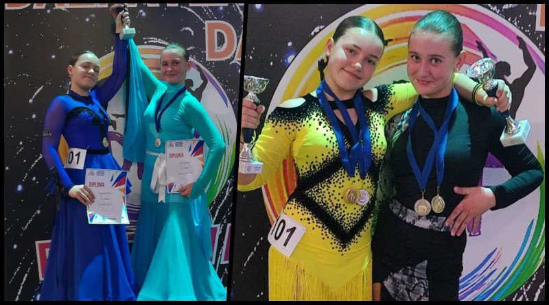 Fotografija: Ramona Pečar osvojila je dvije zlatne medalje, a Sara Haistor dvije srebrne medalje/Foto: Plesni klub H-8