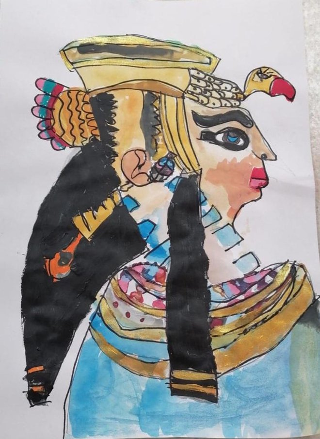 Portret Kleopatre koji je otputovao u Egipat na natječaj/Foto: Privatni album