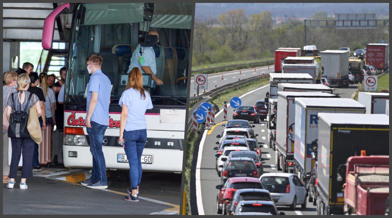 Fotografija: Zbog radova na autocesti autobusni promet kasni/ Foto: Davor Pongracic, Damir Krajac/CROPIX