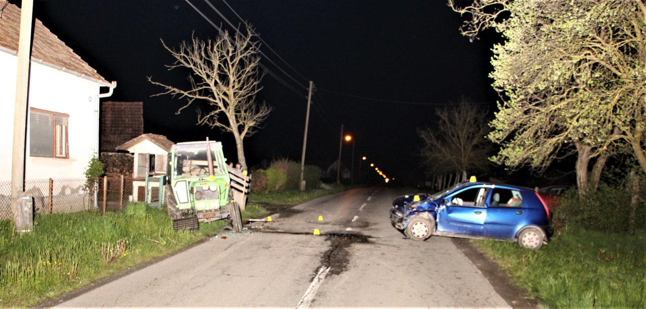Fotografija: Prizor s mjesta nesreće u Galovcu/Foto: PU bjelovarsko-bilogorska